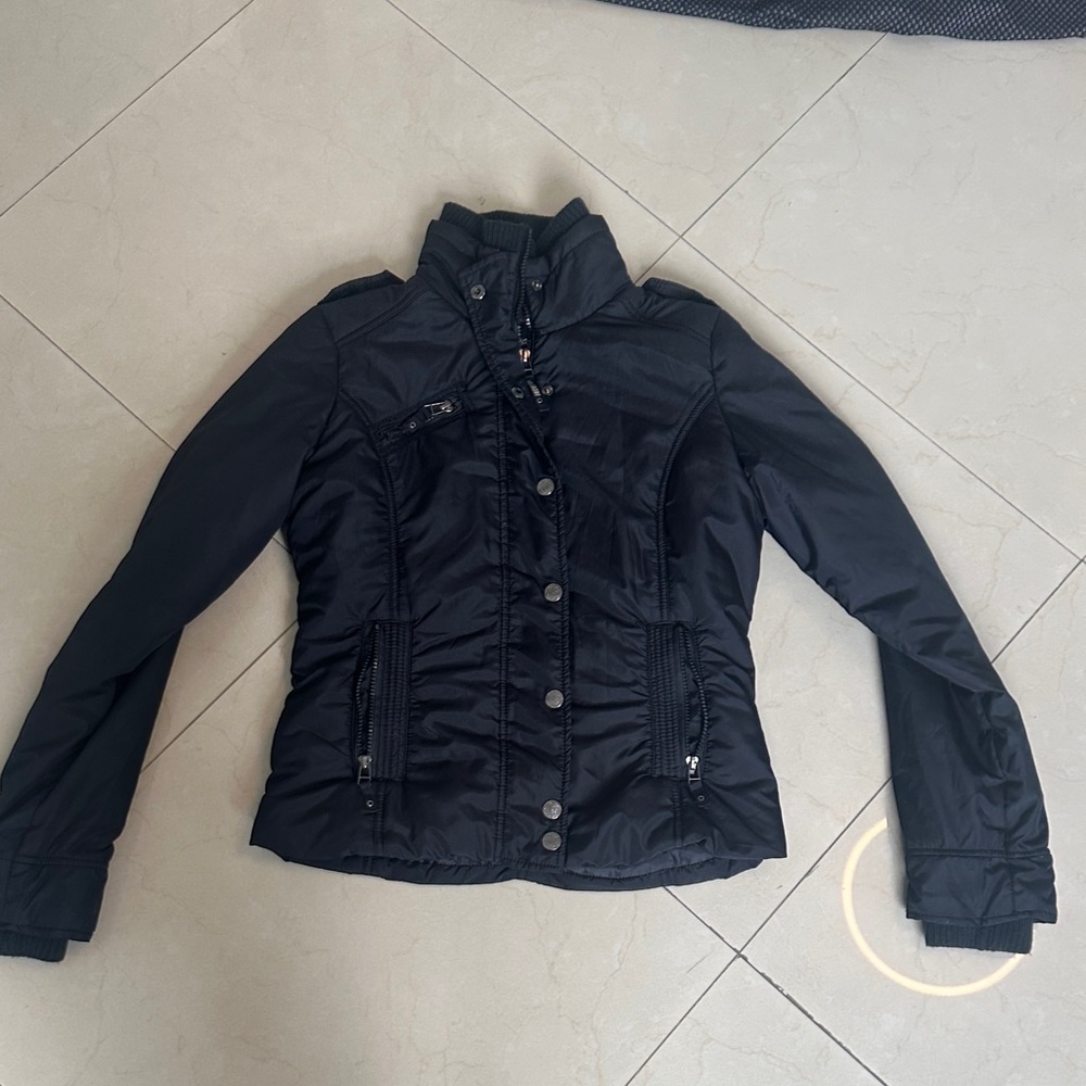 Stradivarius Black Bomber Jacket